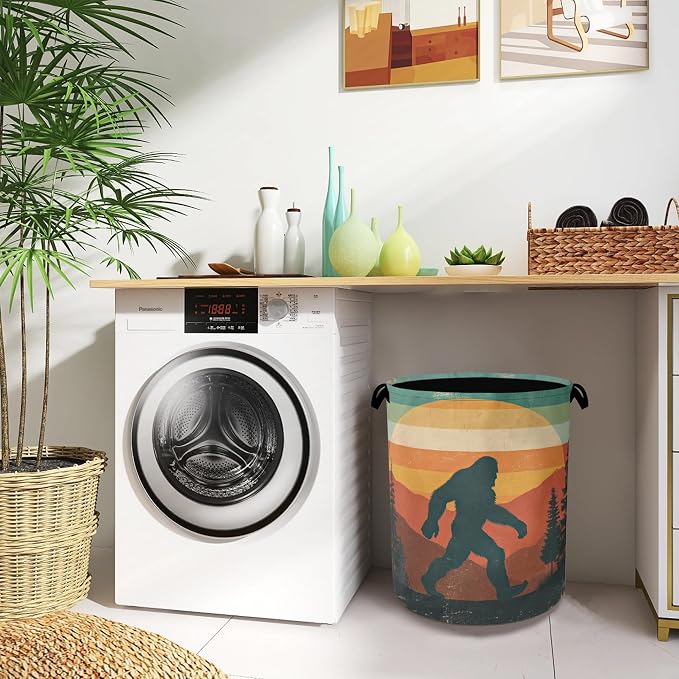 Retro Big Foot Laundry Basket, Oxford Cloth Laundry Hamper - Image 8