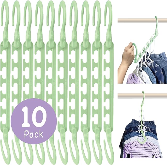 Wonder Hanger Max 10-Pack Space Saving Hangers, Reinforced Hooks Swivels 360° - Image 6