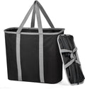 JOMOLA Collapsible Laundry Basket, Large Folding Clothes Hamper Bag, Fabric by JOMOLA