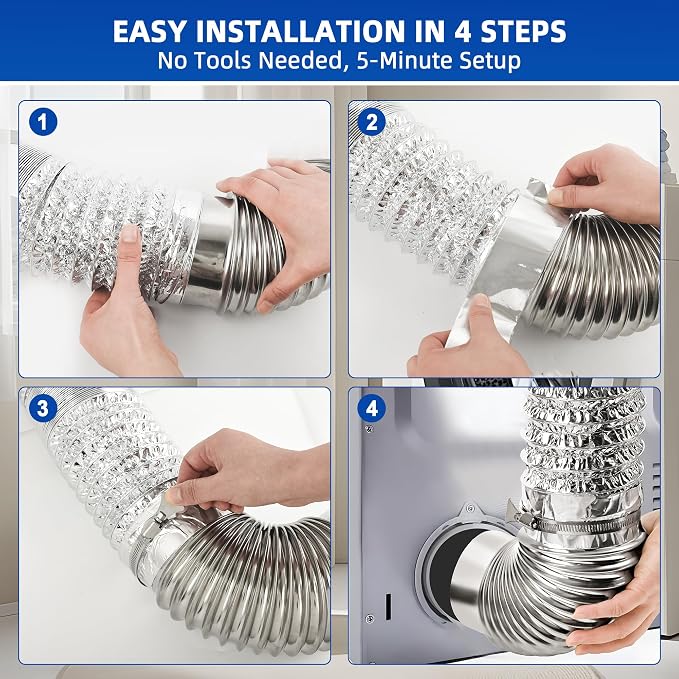 10FT 4" Heavy-Duty Dryer Vent Kit - Image 6