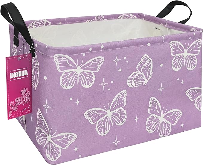 Rectangular Storage Basket Fabric Organizer Bin by INGHUA