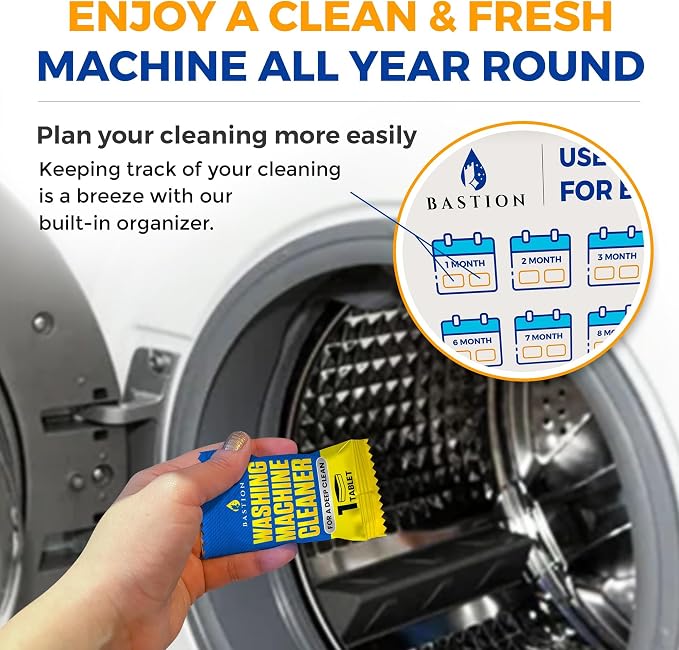 Bastion Washing Machine Cleaner, Deodorizer, & Descaler 6-Pack - Image 6
