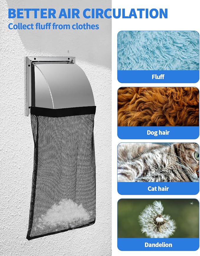 4 PCS Dryer Vent Lint Bags, Lint Catcher - Image 4