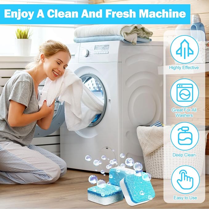 150 Pcs Washing Machine Cleaner Tablets Washing Machine Deep Cleaner Tablets - Image 6
