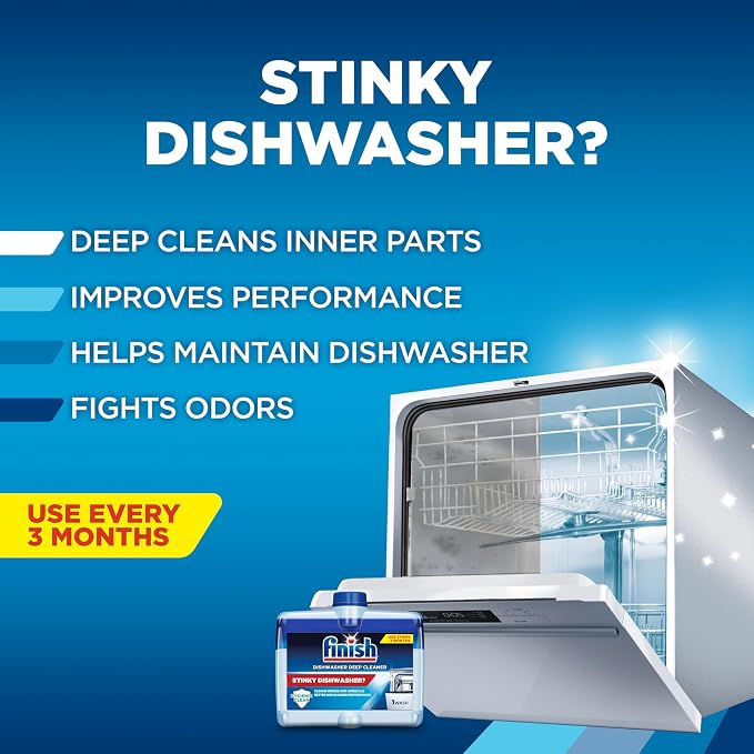 Finish Dishwasher Cleaner Liquid, Deep Cleans Hidden Grease & Limescale - Image 2