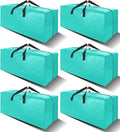 6 Pack Heavy Duty Large Moving Bags W/Backpack Straps by VELVETSURE