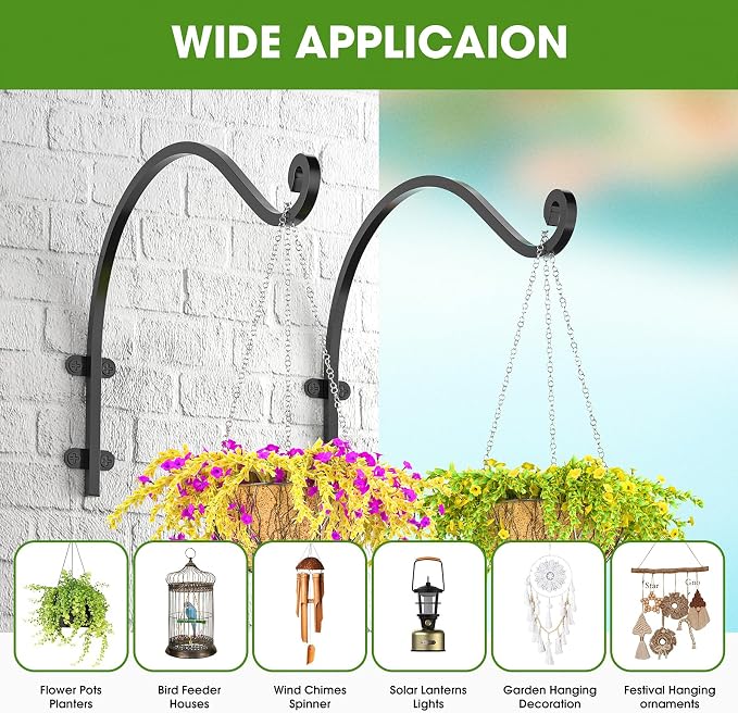 6Pack Heavy Duty Hanging Plant Hanger Hook - Image 6