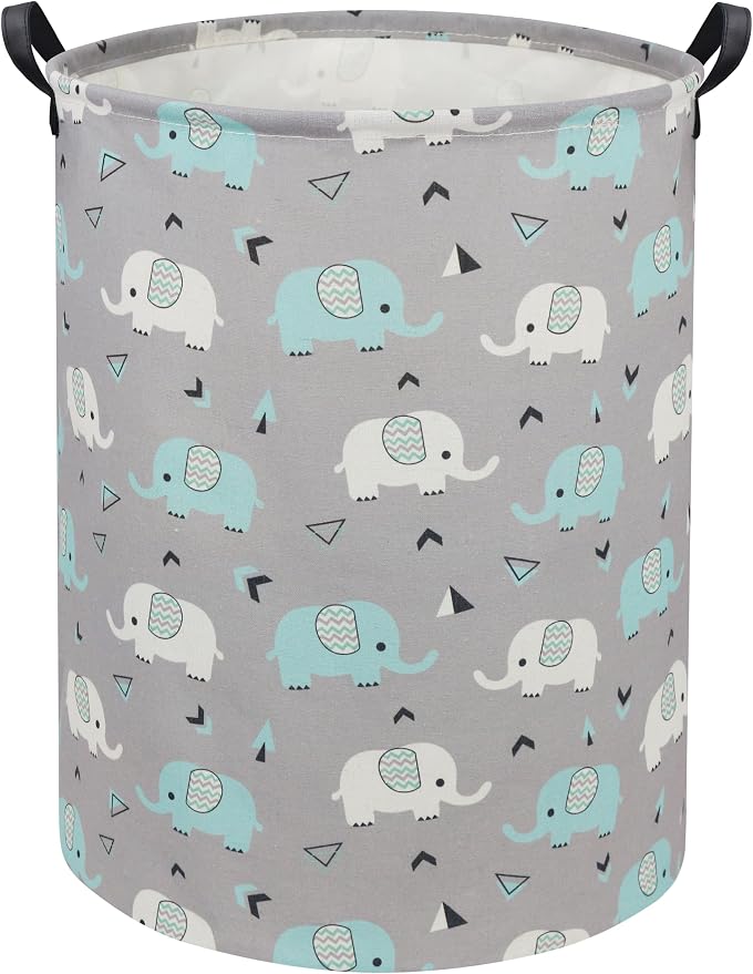 HIYAGON Elephant Baby Laundry Basket Baby Hamper by HIYAGON