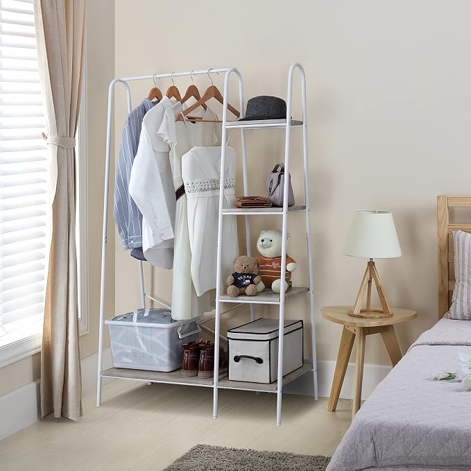 Finnhomy Metal Clothes Closet Rack, Clothing Rack - Image 2