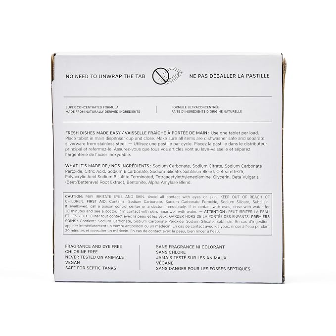 The Unscented Company Dishwasher Tabs, 30 Tabs, 12.7 oz - Image 2