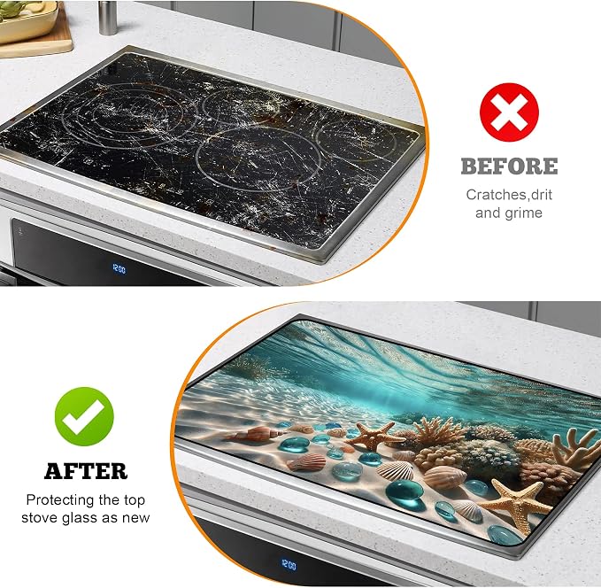Multi-Design Stove Top Cover for Glass/Electric Stoves - Image 5