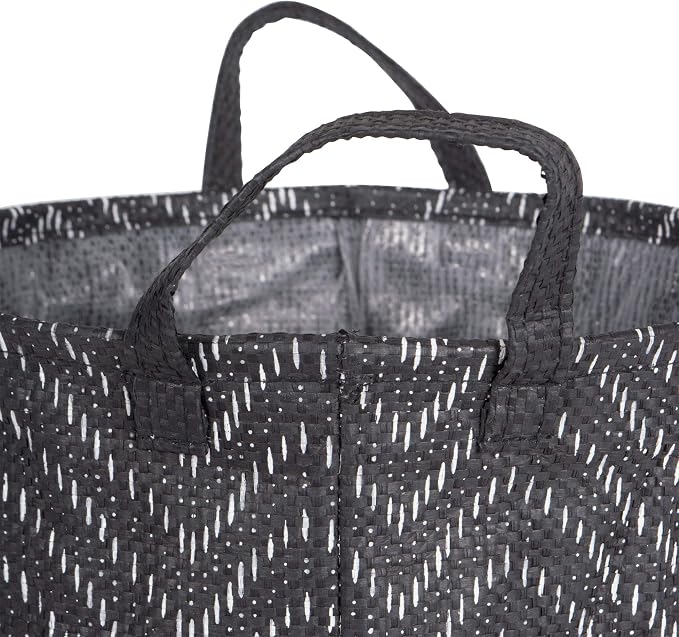 DII Collapsible Waterproof Chevron Laundry Bins, Small Round, 2 Piece - Image 5