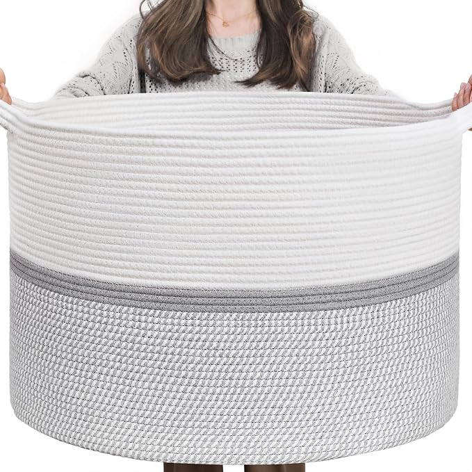 CHICVITA 85L Large Blanket Basket by CHICVITA