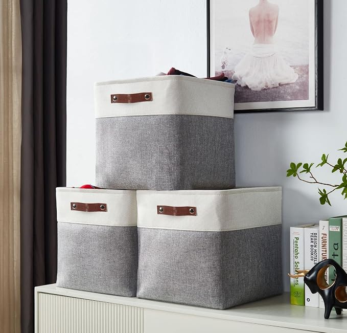 DECOMOMO Storage Cubes, 11x11 Cube Storage Bins, Baskets - Image 3