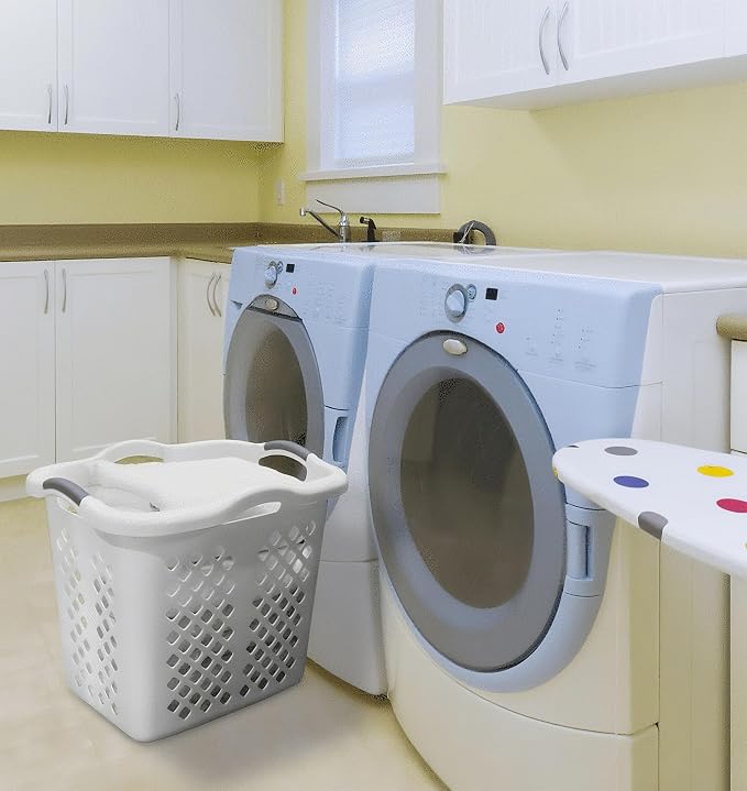 2-Pack 2 Bushel Plastic Laundry Basket - Image 3