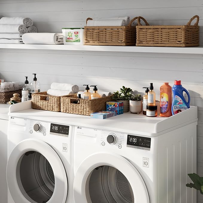 Washer Dryer Countertop, Laundry Wood Shelf Topper - Image 5