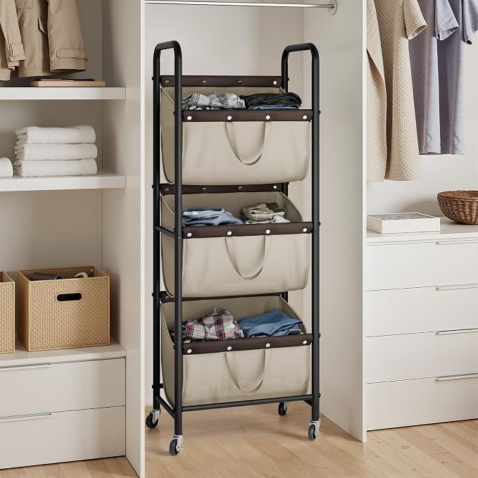 GRANNY SAYS 3 Tier Laundry Sorter, Laundry Basket - Image 8