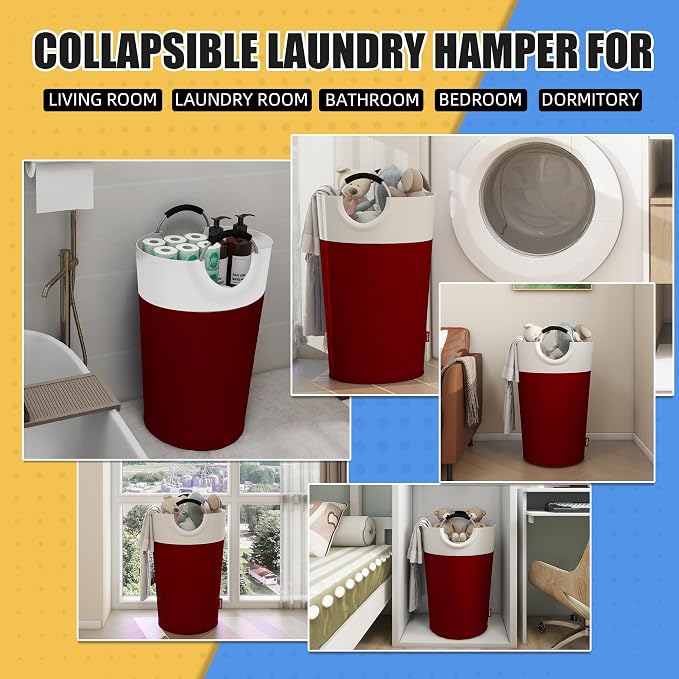 125L Laundry Basket, Collapsible Laundry Hamper - Image 7