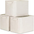 Bidtakay Large Storage Baskets for Shelves 3 Pack Fabric Storage Bins for by BidtakayBaskets