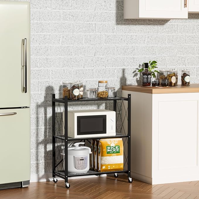 ALANNG Heavy Duty 3-Tier Folding Shelf - Image 2