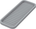 ZAPPOWARE Silicone Kitchen Sink Caddy Sponge Holder 9x3.5 Gray by ZAPPOWARE