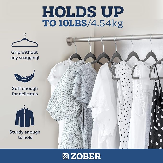 Zober Velvet Hangers 50 Pack - Image 4