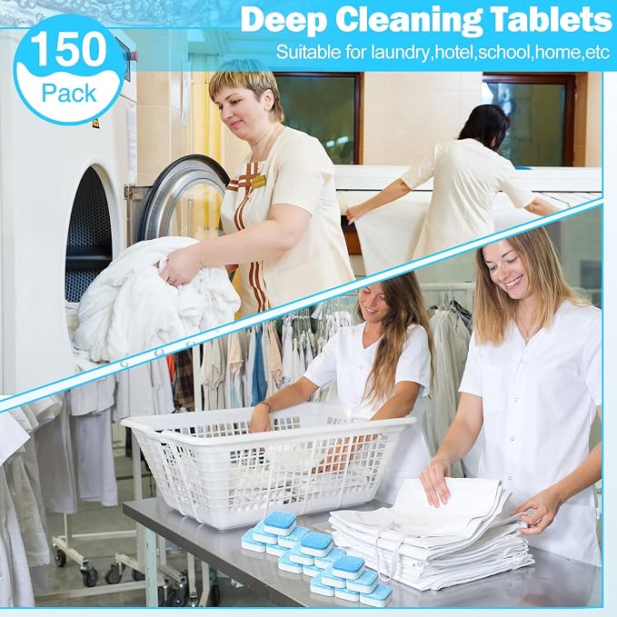 150 Pcs Washing Machine Cleaner Tablets Washing Machine Deep Cleaner Tablets - Image 7