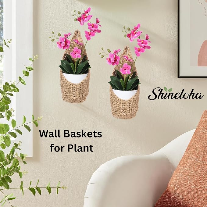 2 Pack 6 inch Hanging Orchid Basket, Hanging Orchid Planter | Macrame Wall - Image 4