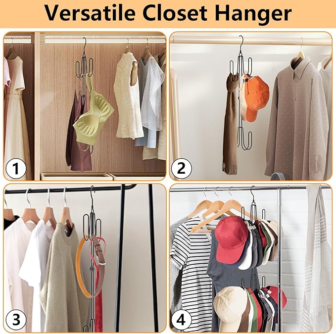 Hat Hangers for Closet, Stainless Steel Hat Organizer, Hat Racks for Baseball - Image 6