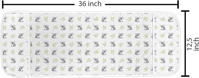 Lunarable Koala Microwave Oven Cover, Repeated Regular Shaped Animal - Image 2