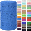 Macrame Cord 3mm x 164yd | 100% Natural Cotton Macrame Rope | 4 Strand Twisted by MacraBoho