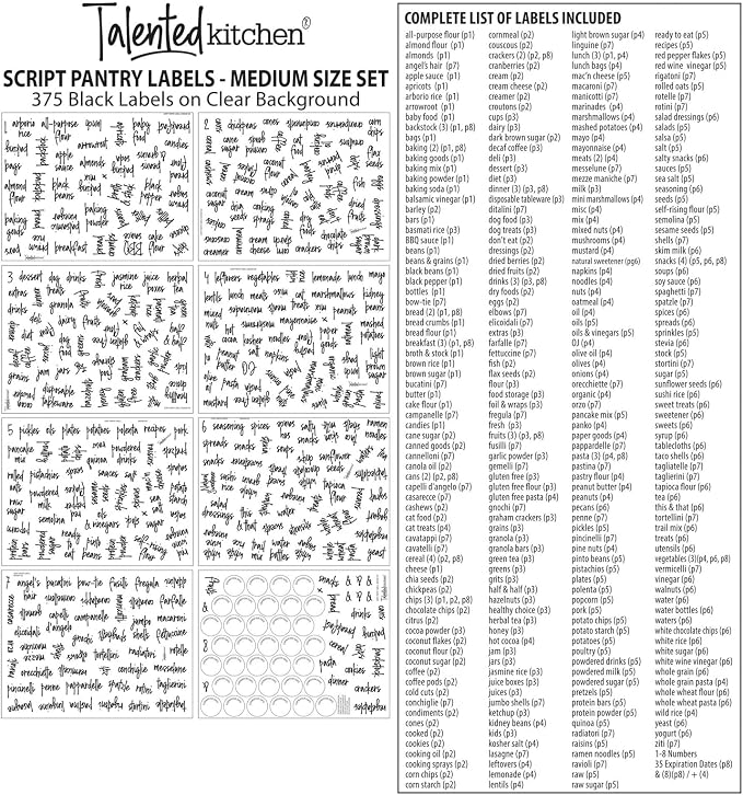 Talented Kitchen Pantry Labels for Containers - Image 7