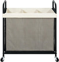 STO STO Laundry Hamper 3 Section, 120L Rolling Laundry Sorter Cart by STOSTO