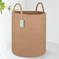 Large Jute Laundry Hamper Basket by BOSROTY