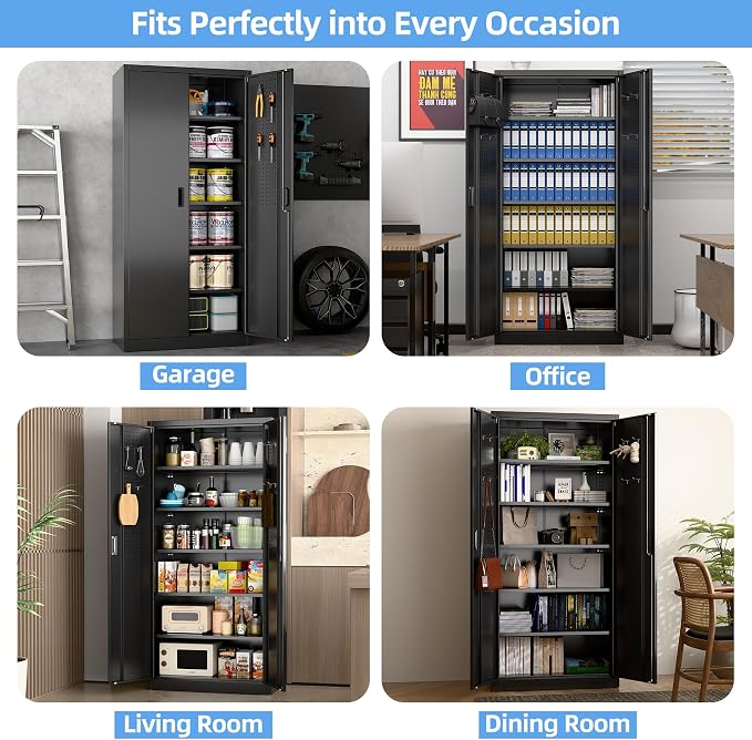 71" H Metal Garage Cabinet - Image 7