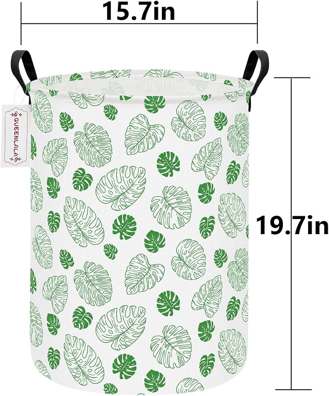 QUEENLALA Large Storage Basket, Laundry Hamper/Bathroom/Home Decor/Collapsible - Image 2
