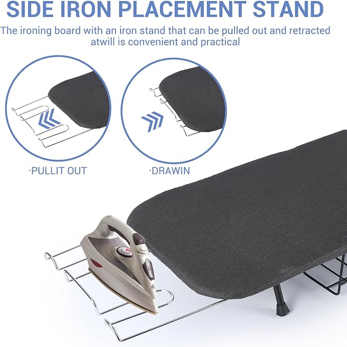 Garvee Tabletop Ironing Board, Small Portable Foldable Iron Board - Image 4