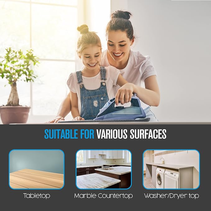 Houseables Ironing Mat, Ironing Pad, Iron Mat, Iron Pad, Dryer Top Protector - Image 5