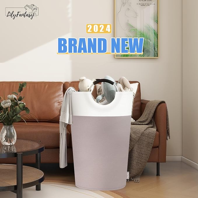 125L Laundry Basket, Collapsible Laundry Hamper - Image 6