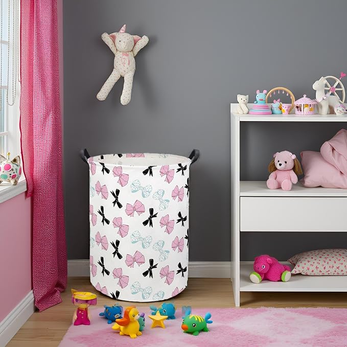 HIYAGON Butterfly Baby Laundry Basket Baby Hamper - Image 3