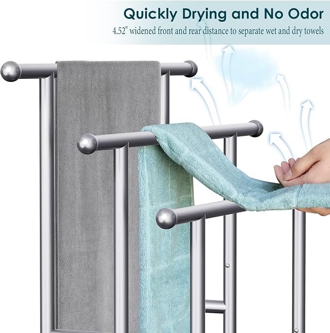 40" Tall Freestanding Towel Racks - Image 5