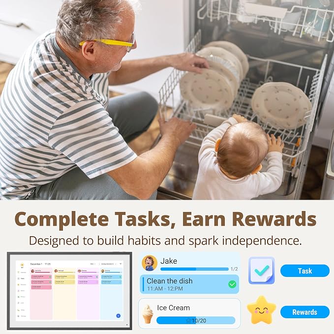 Digital Wall Calendar 15.6 Inch – Interactive Touch Screen Electronic Calendar - Image 6