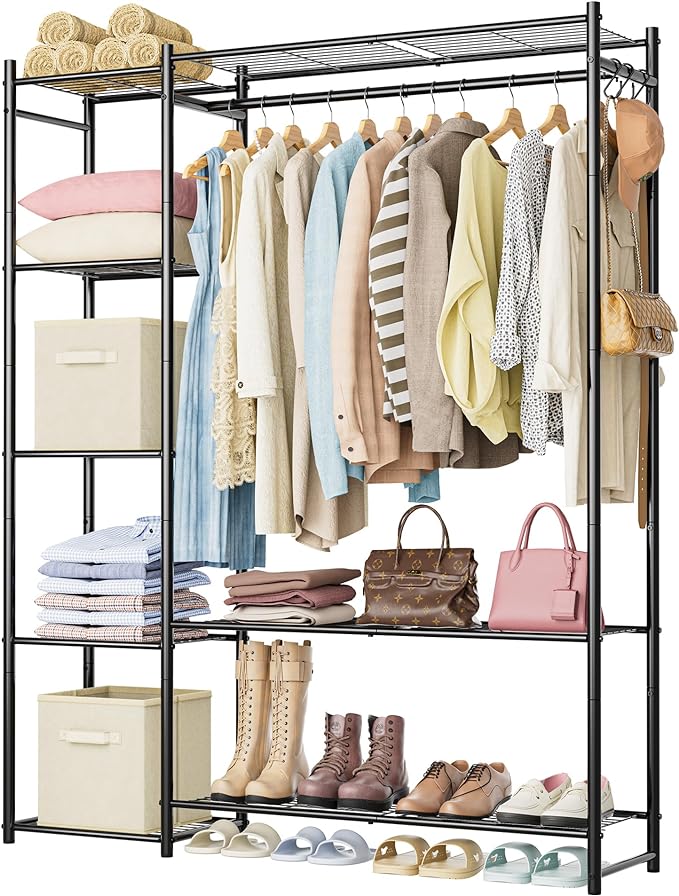 Wardrobe Closet, Portable Clothes Rack by DecorateYourHome