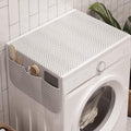 Ambesonne Grey Chevron Washing Machine Organizer, Zigzags Grunge Style Stripes by Ambesonne