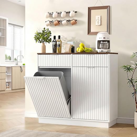 20 Gallon Double Tilt Out Trash Can Cabinet - Image 6