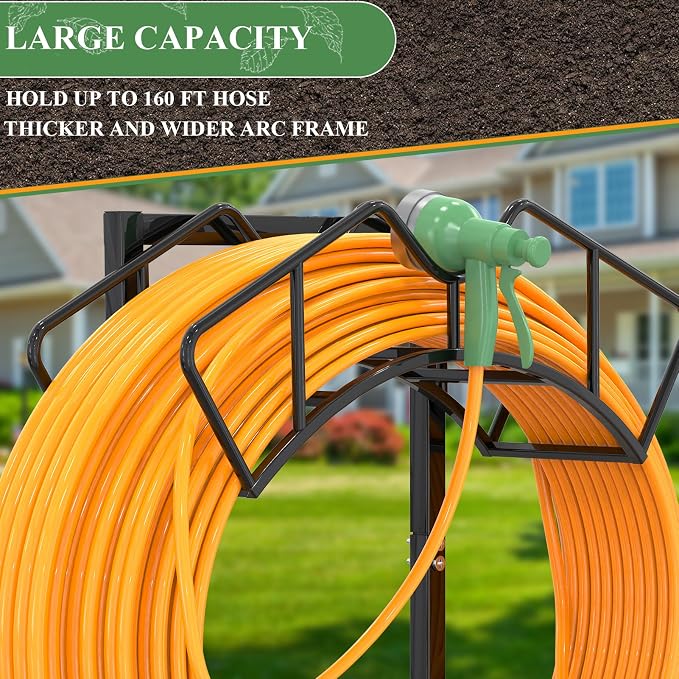 Super Stable Garden Hose Holder, Detachable Water Hose Holders Stand Holds - Image 3