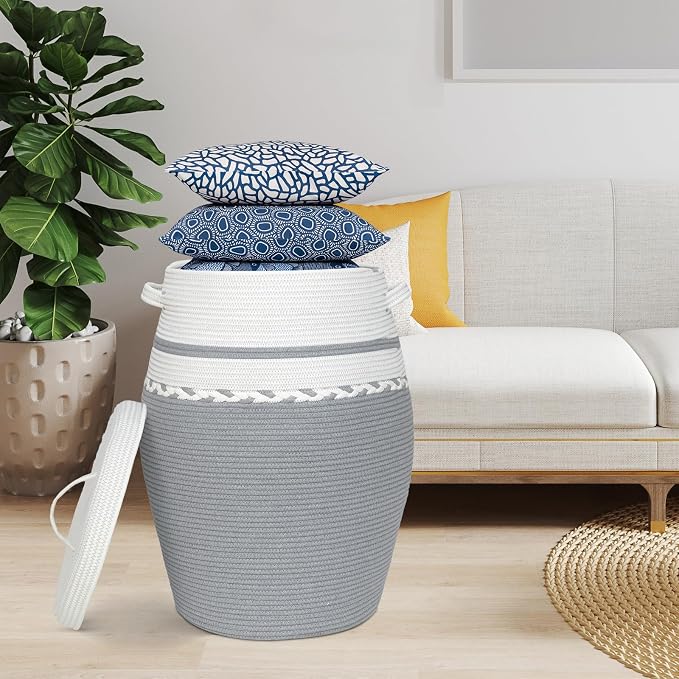 Large Collapsible Laundry Baskets, Laundry Hamper - Image 7