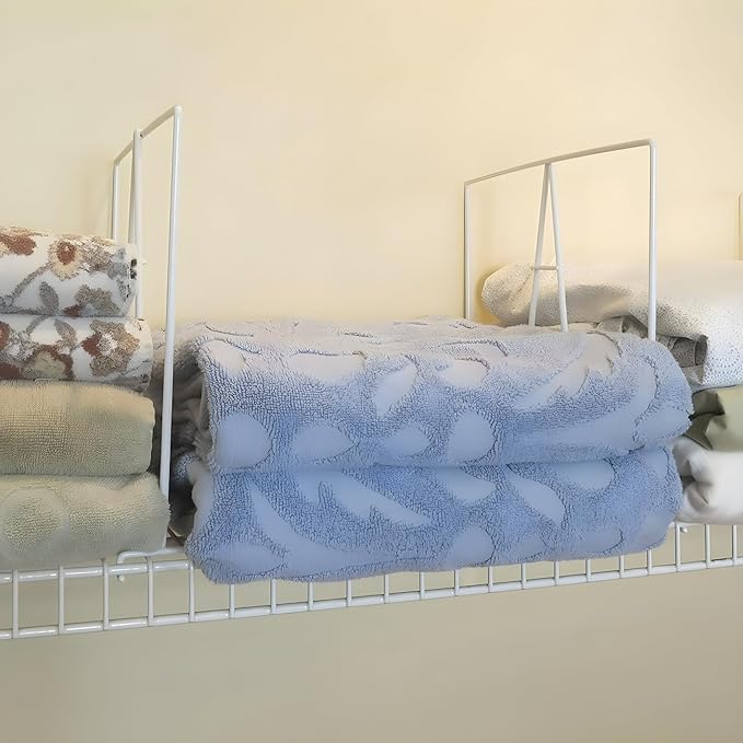 Evelots Tall Wire Shelf Dividers -8 Pack- Closet Storage & Organization - Image 2