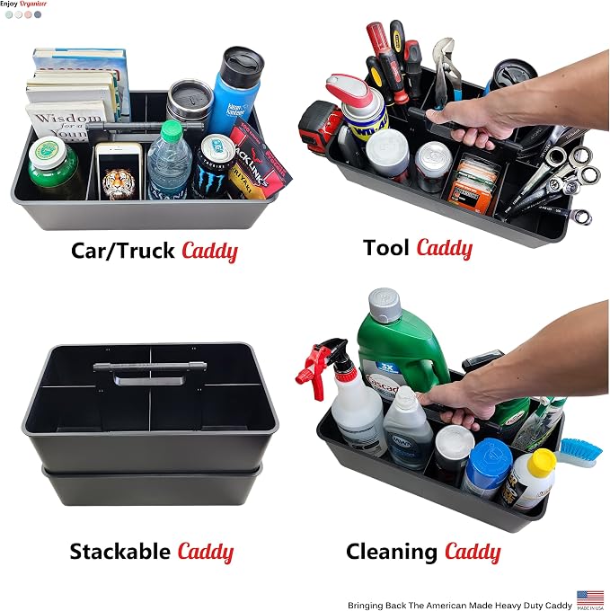 Enjoy Organizer- Commercial Large Portable Caddy Stackable Carry Caddy - Image 7