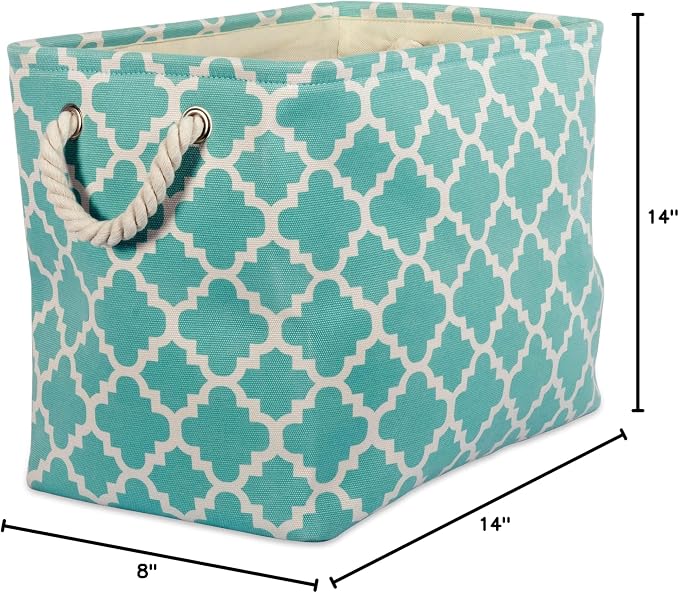 DII Polyester Container with Handles, Lattice Storage Bin - Image 10
